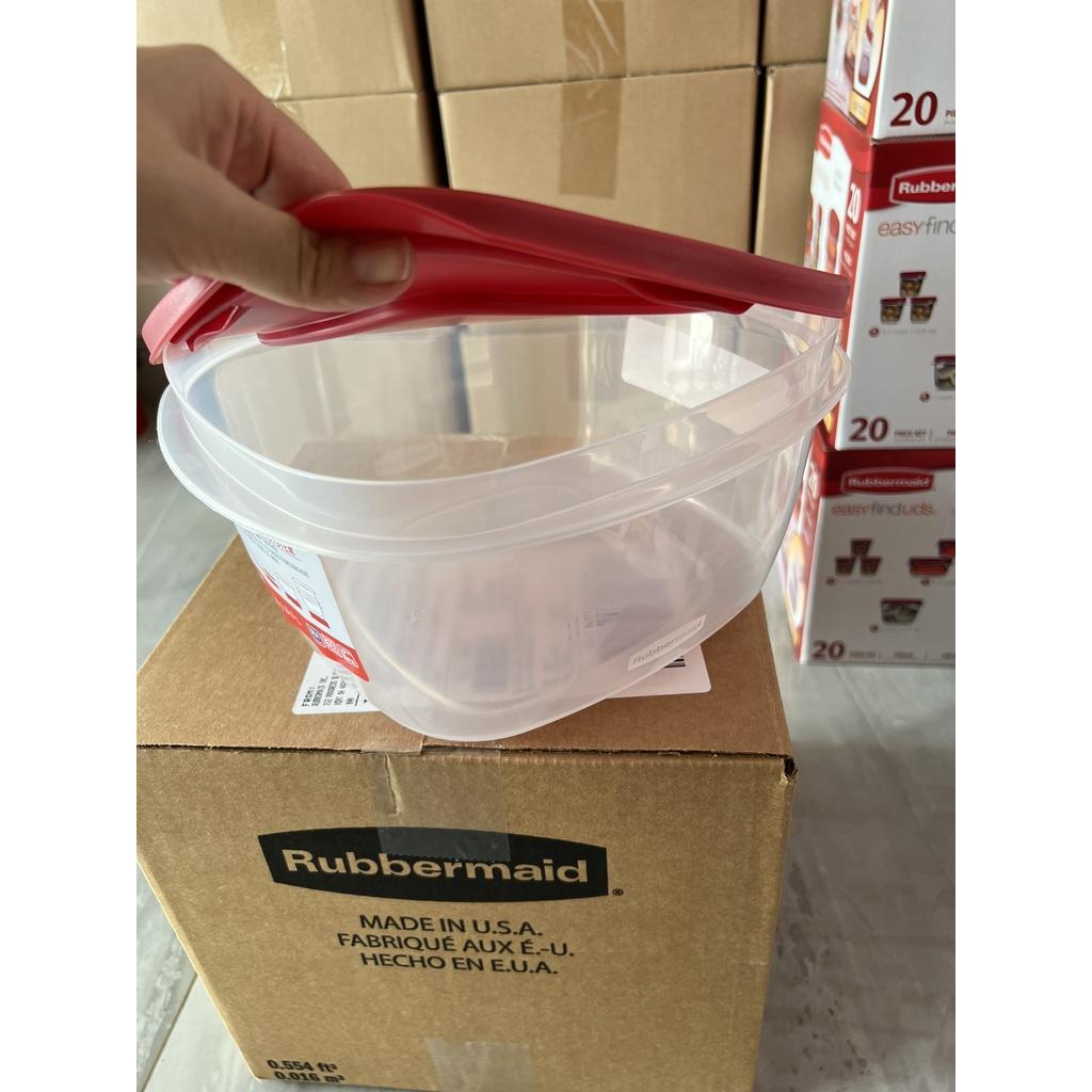 Hộp nhựa đựng thực phẩm nắp đỏ Rubbermaid USA size 3.3L