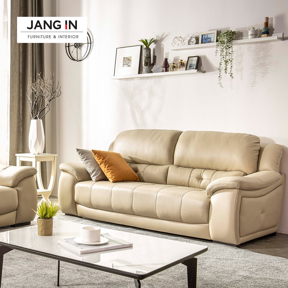 Sofa Ellis 3 Chỗ Ivory  Jang In 1603200001-01