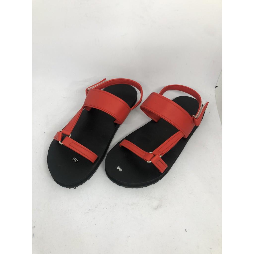 Sandal đồng nai dép sandal nữ ( đế đen quai đỏ ) size từ 35 nữ đến 42 nữ size khác ib chọn thêm