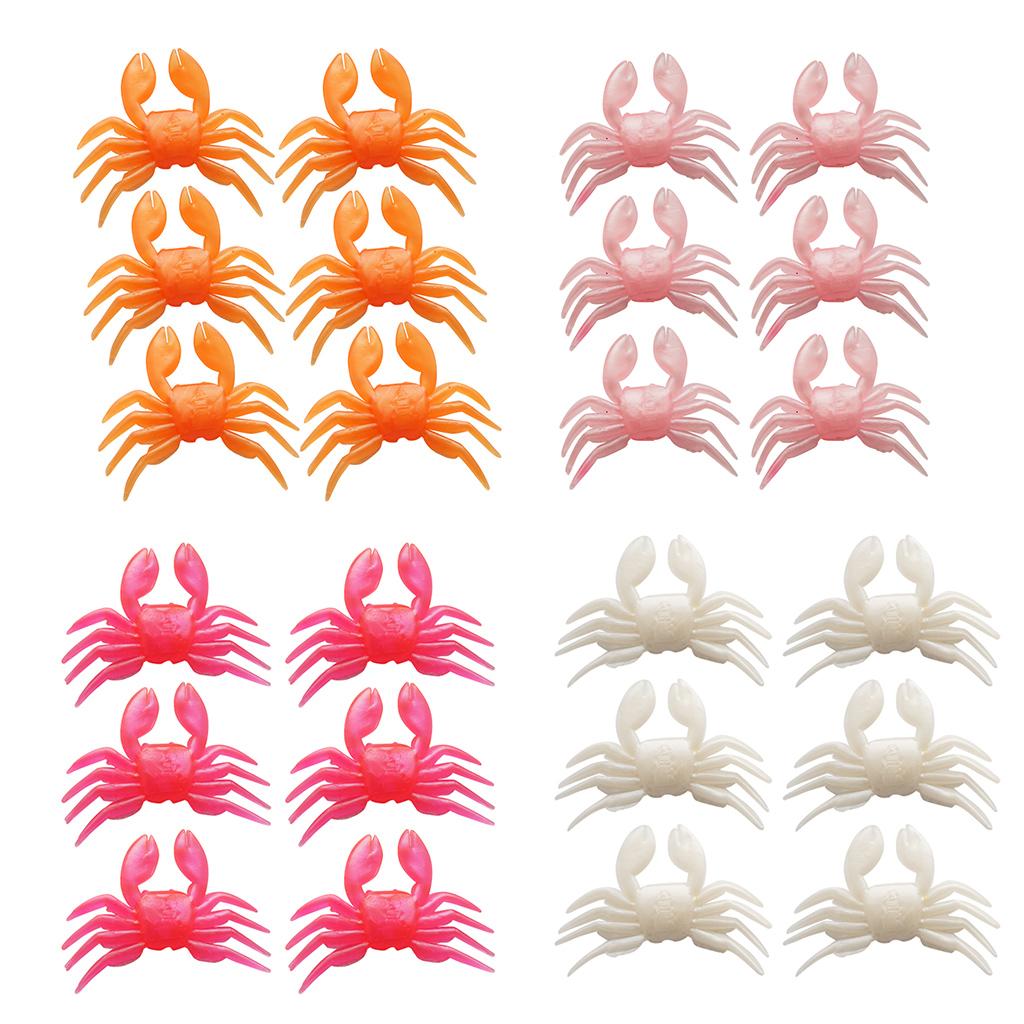 6PCS Crab Artificial Lure Soft Fishing Lures Lifelike Shrimp Baits