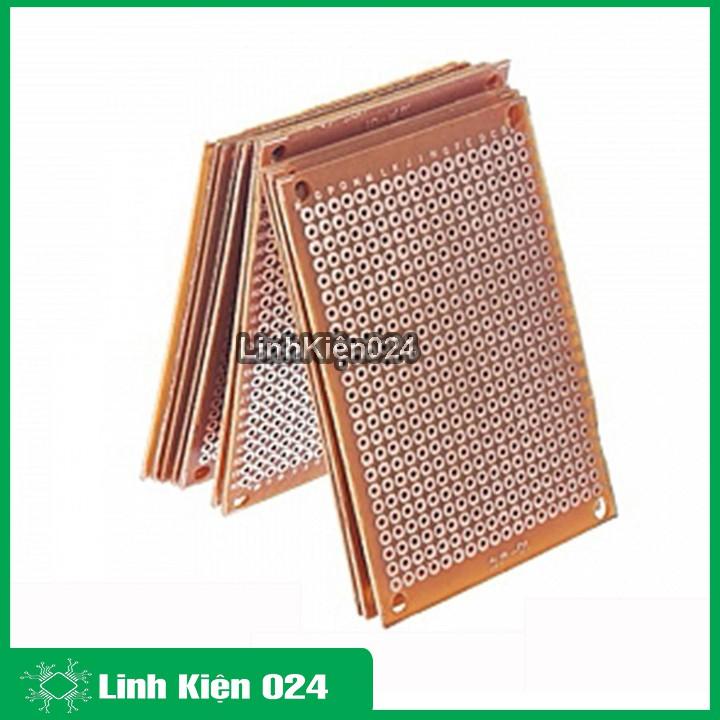 Phíp Đồng Lỗ - Bảng Mạch Đục Lỗ Sẵn PCB Nâu - Kích Thước 10x22MM