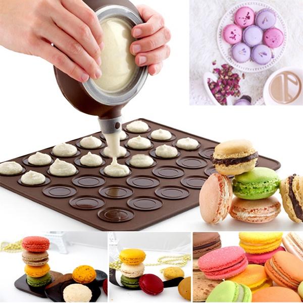 Bộ Dụng Cụ Làm Bánh Macaron Silicon Bánh Quy - CBMAC001