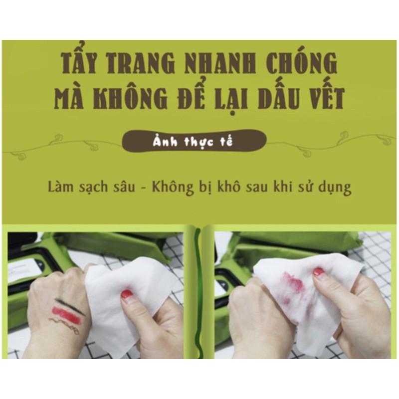 Khăn Lau Tẩy Trang Tinh Dầu Bơ 60 Miếng Chăm Sóc Da Mặt Sạch Và Khoẻ