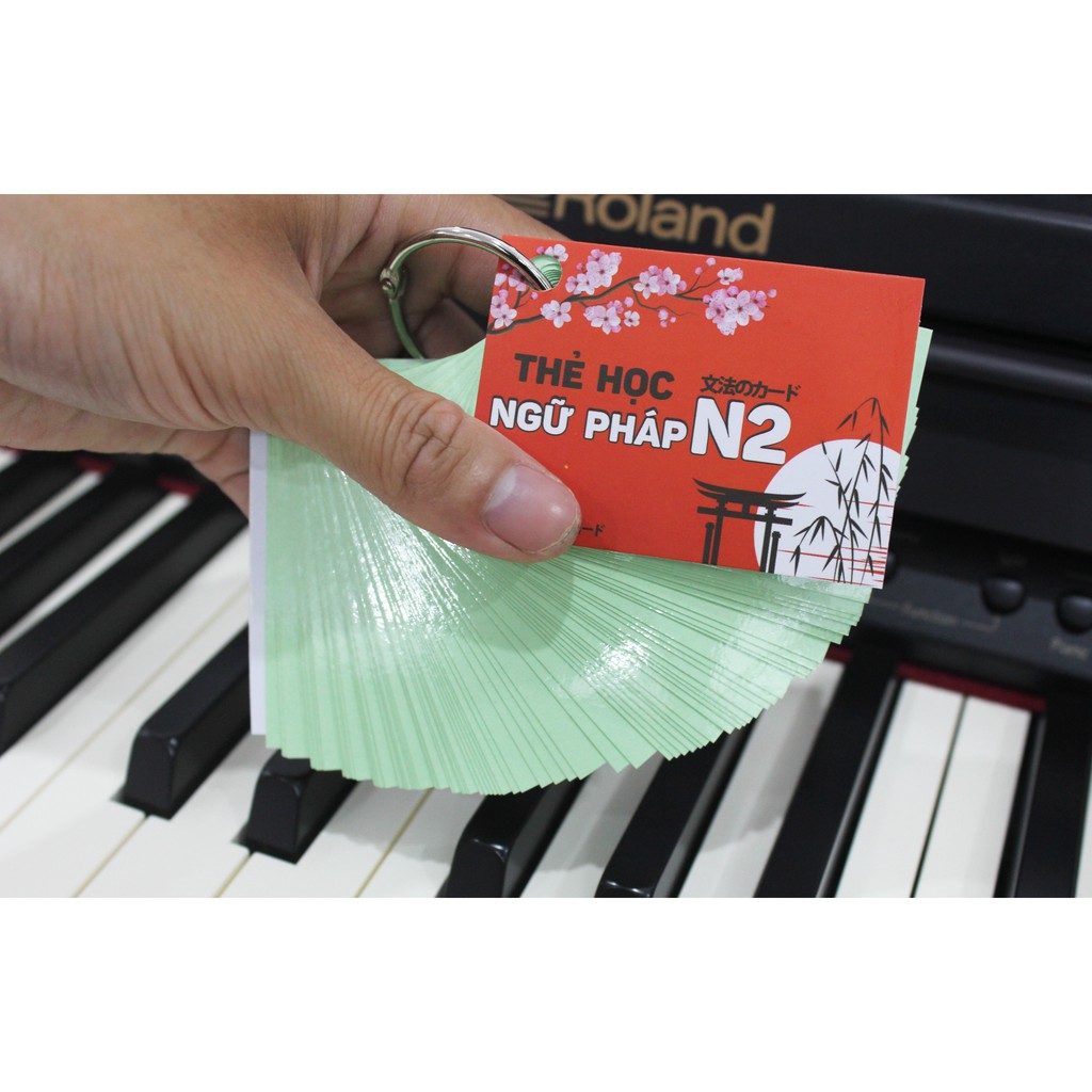 Flashcard Thẻ học tiếng Nhật JLPT N2 (Từ vựng, ngữ pháp, Hán tự)