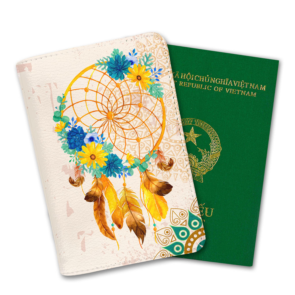 Bao Da Passport Du Lịch DREAMCATCHER - Ví Đựng Hộ Chiếu Cover Và Thẻ Phụ Kiện Vintage - Passport Cover Holder BASIC - Kiểu Dáng Tinh Tế - Tiện Lợi - LT042