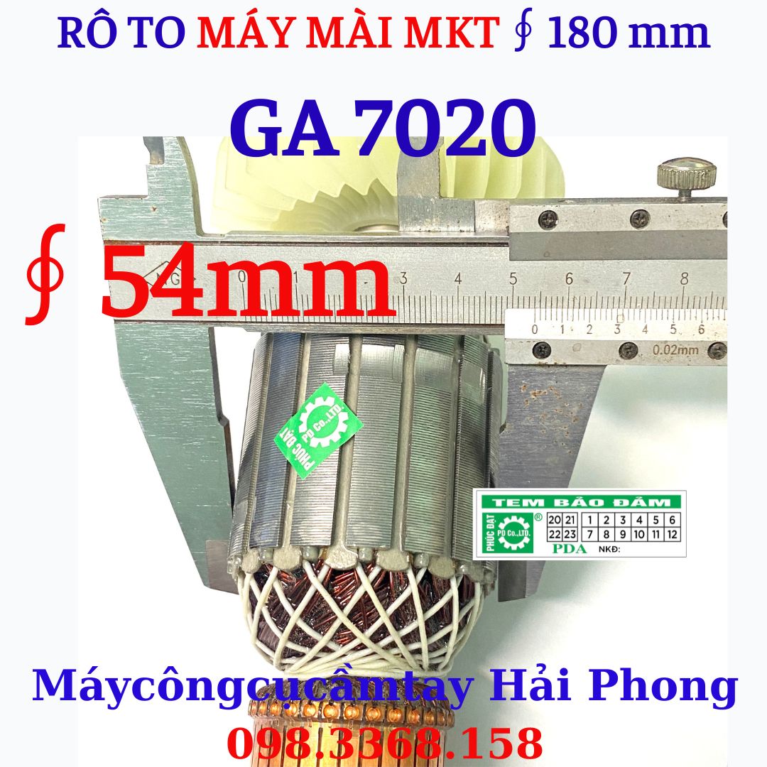 Rô to máy mài góc 'Ma.ki.ta' Mod.'GA-7020' Hiệu  DCA ( 220v - 2200W - 50/60Hz)