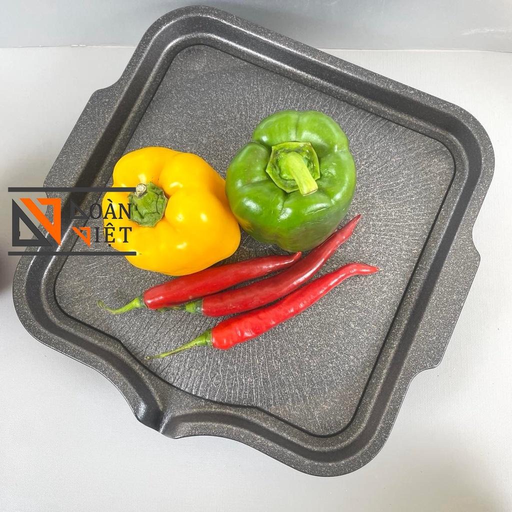 VĨ NƯỚNG BBQ, CHẢO BÍT TẾT - VÂN ĐÁ HOA CƯƠNG CHỐNG DÍNH . Xuất xứ HÀN QUỐC , an toàn tuyệt đối cho sức khoẻ