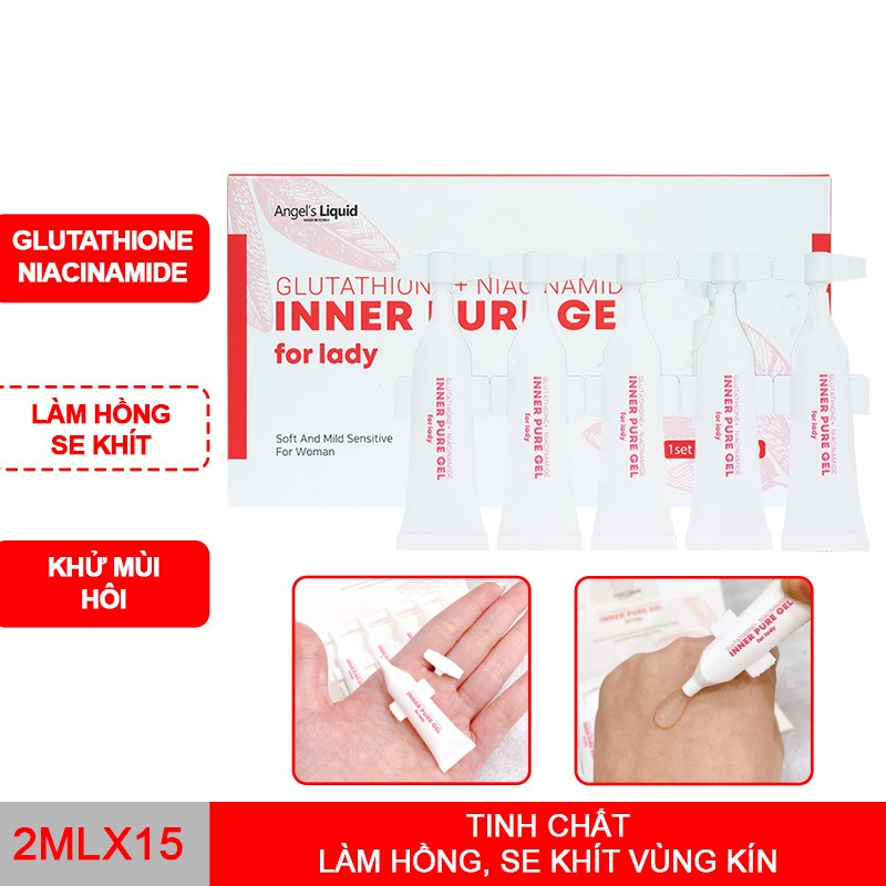 Combo 10 Ống Tinh Chất Làm Hồng, Se Khít Vùng Nhạy Cảm Angel's Liquid Gel (2ml x 10)