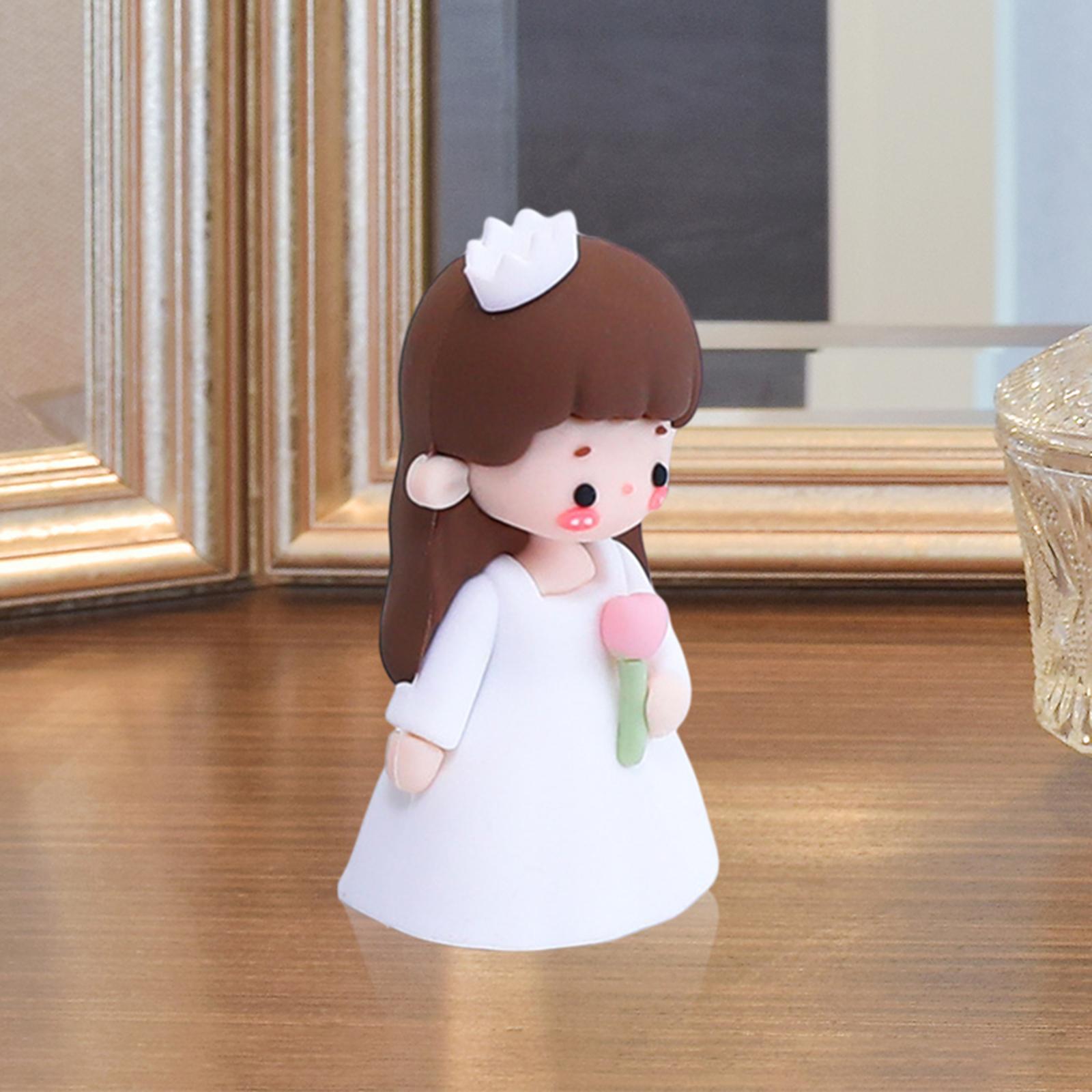 Doll Statue Sculpture Gnome Love Figures for Anniversary Desktop Living Room