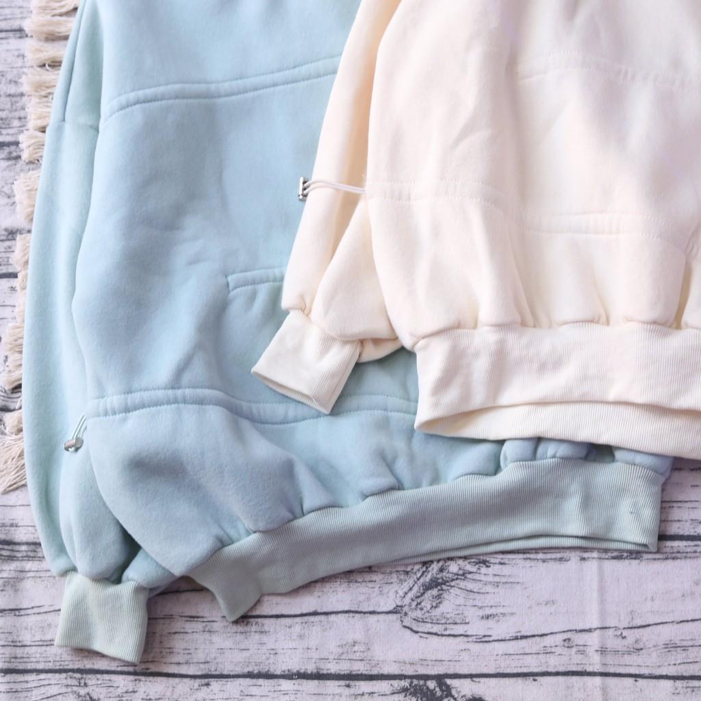 ÁO SWEATER TRƠN PHỐI DÂY