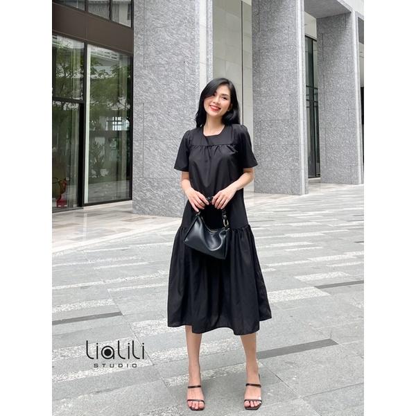 Đầm kate cao cấp trơn,chất mát,ko nhăn-Thiết kế từ