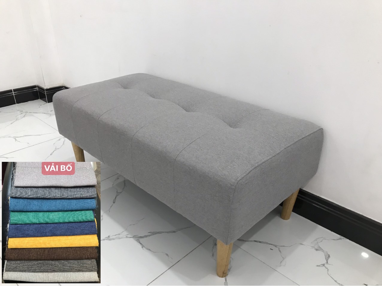 Ghế đôn sofa vải bố nhiều màu sắc, nhiều kích cỡ