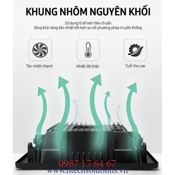 Đèn Pha Năng Lượng Mặt Trời JinDian JD-8800L Công Suất 100W - Mẫu Mới 2020, Khung Nhôm, Chip Led SMD