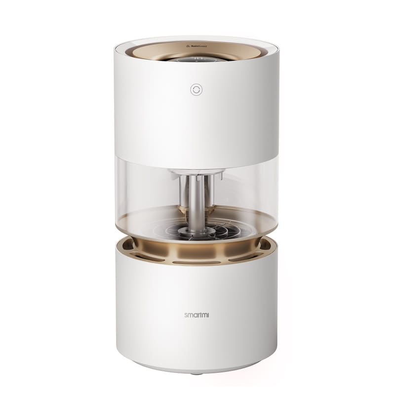 Máy tạo độ ẩm thông minh Xiaomi Smartmi Rainforest- không phun sương tạo hiệu ứng hạt mưa-bản quốc tế- Hàng chính hãng