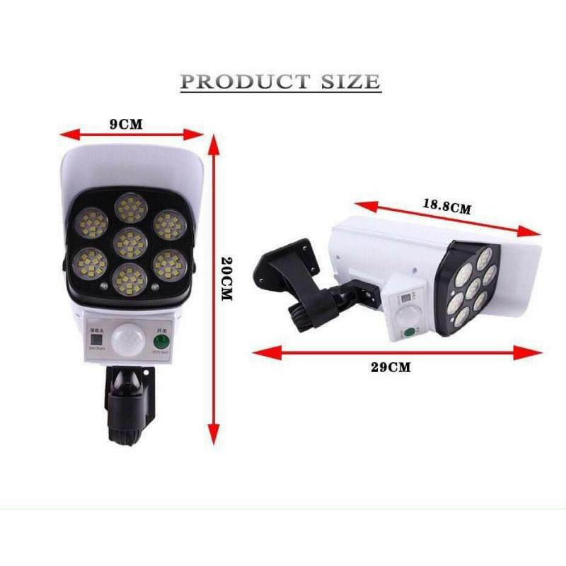 Đèn LED Năng Lượng Mặt Trời JD-2178T Giả Giống Camera  Ngoài Trời Chống Trộm