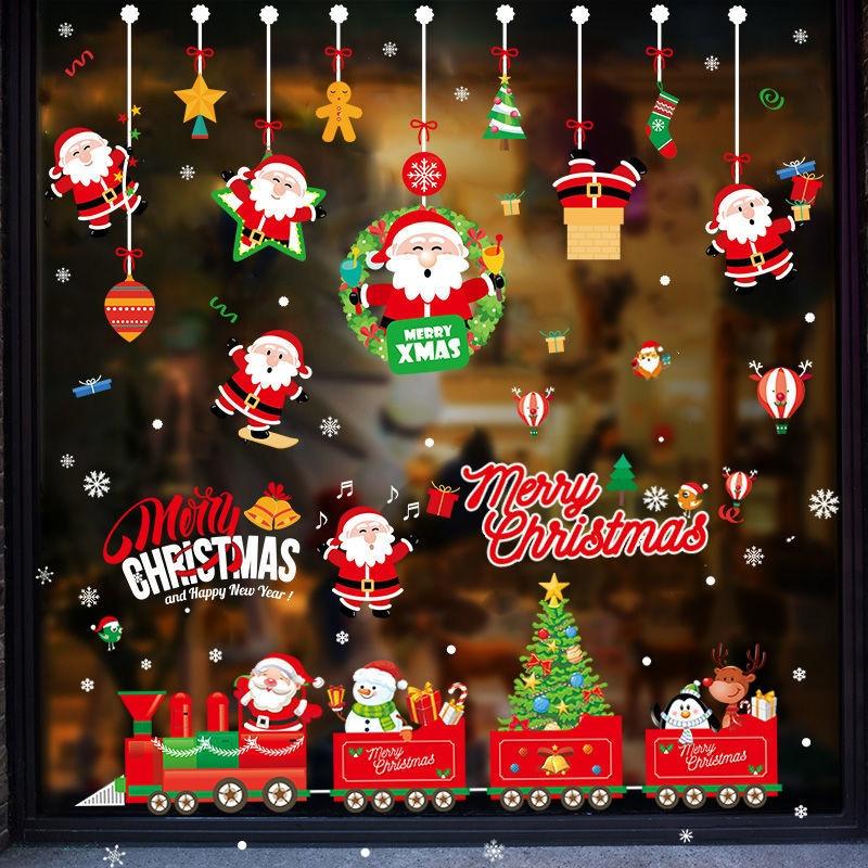 Miếng dán trang trí cửa sổ họa tiết giáng sinh