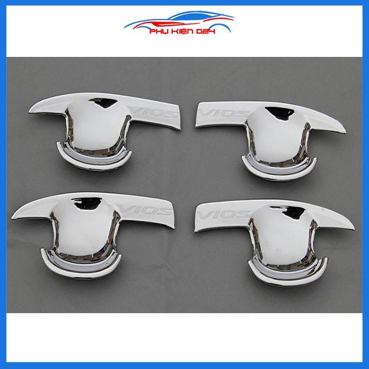 Ốp tay hõm mạ crom Vios 2008-2009-2010-2011-2012-2013 sáng bóng chống trầy bảo vệ cửa xe ô tô