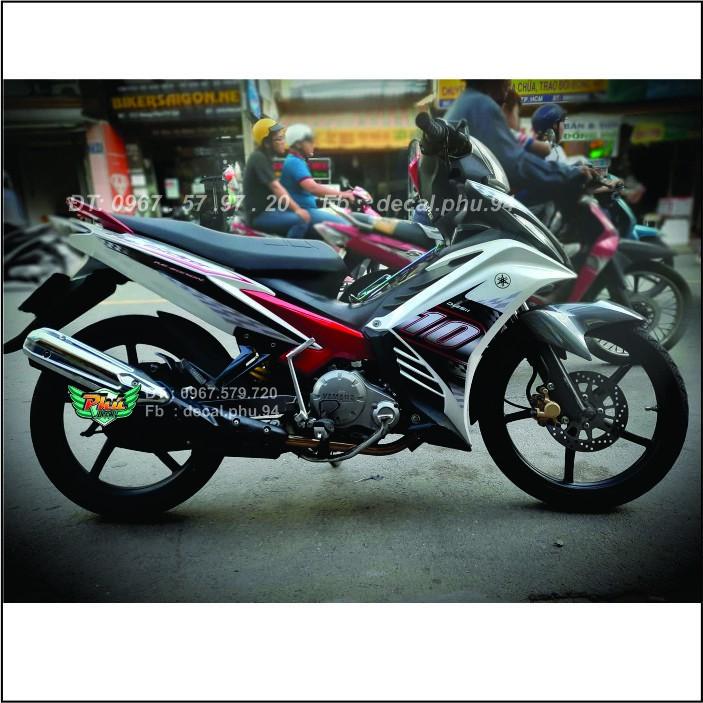 Tem Exciter 135 Giả Zin trắng đỏ đen 2011