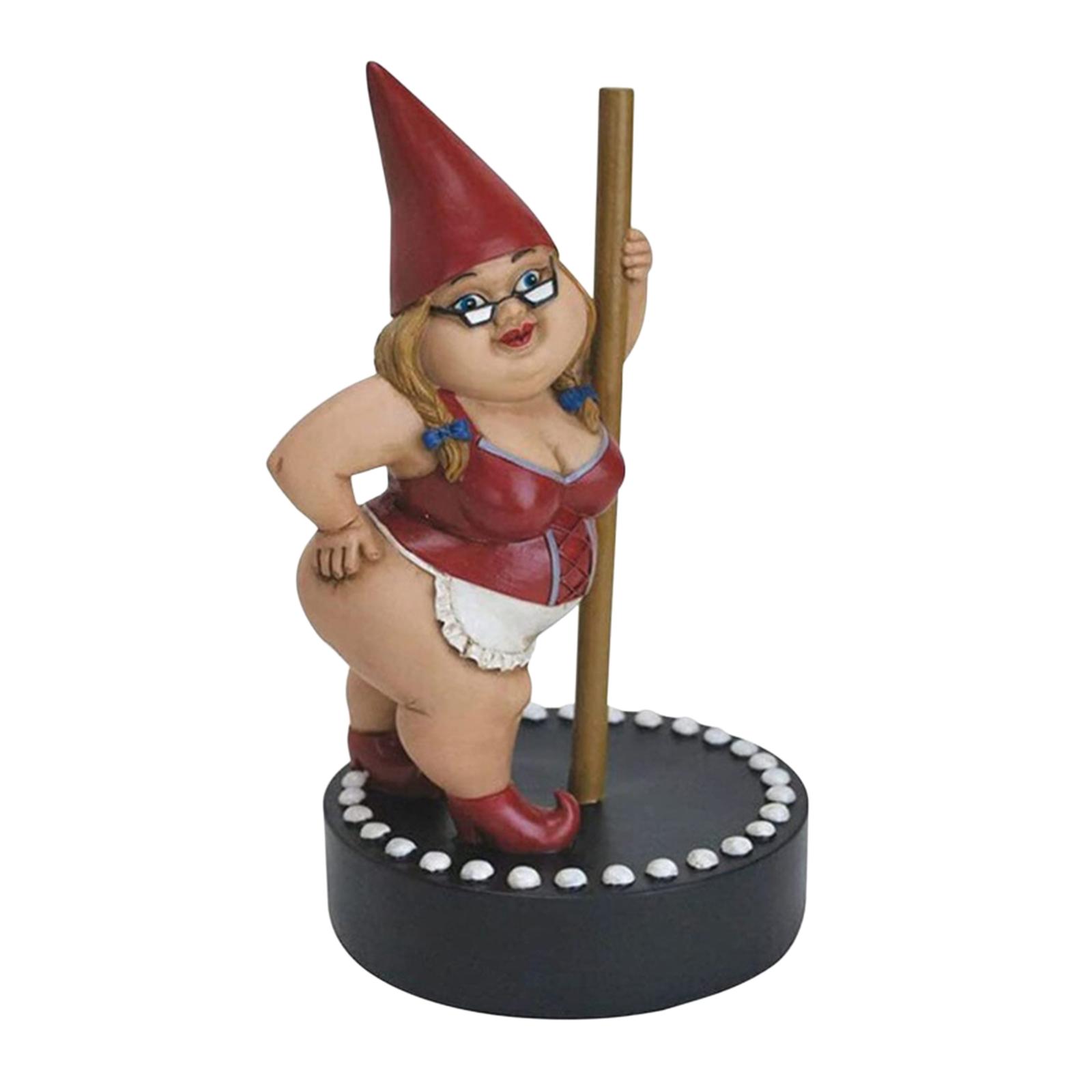 Garden Micro Gnome Figurine Outdoor Decorations for Patio Yard Ornament Gift