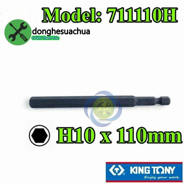 Mũi lục giác 10mm dài 110mm Kingtony 711110H (1 cây)