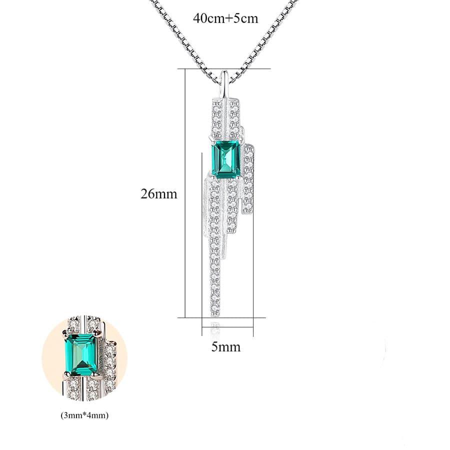 Dây Chuyền Bạc Nữ Hoàng Tộc M-1450 Bảo Ngọc Jewelry