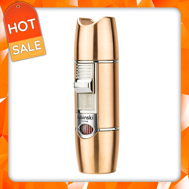 Vỏ Hột Quẹt Bật Lửa Khò Gas 1 Tia Cực Mạnh Lubinski YJA -10022 Thiết Kế Đẹp Độc Lạ Đa Năng - Giao Màu Ngẫu Nhiên