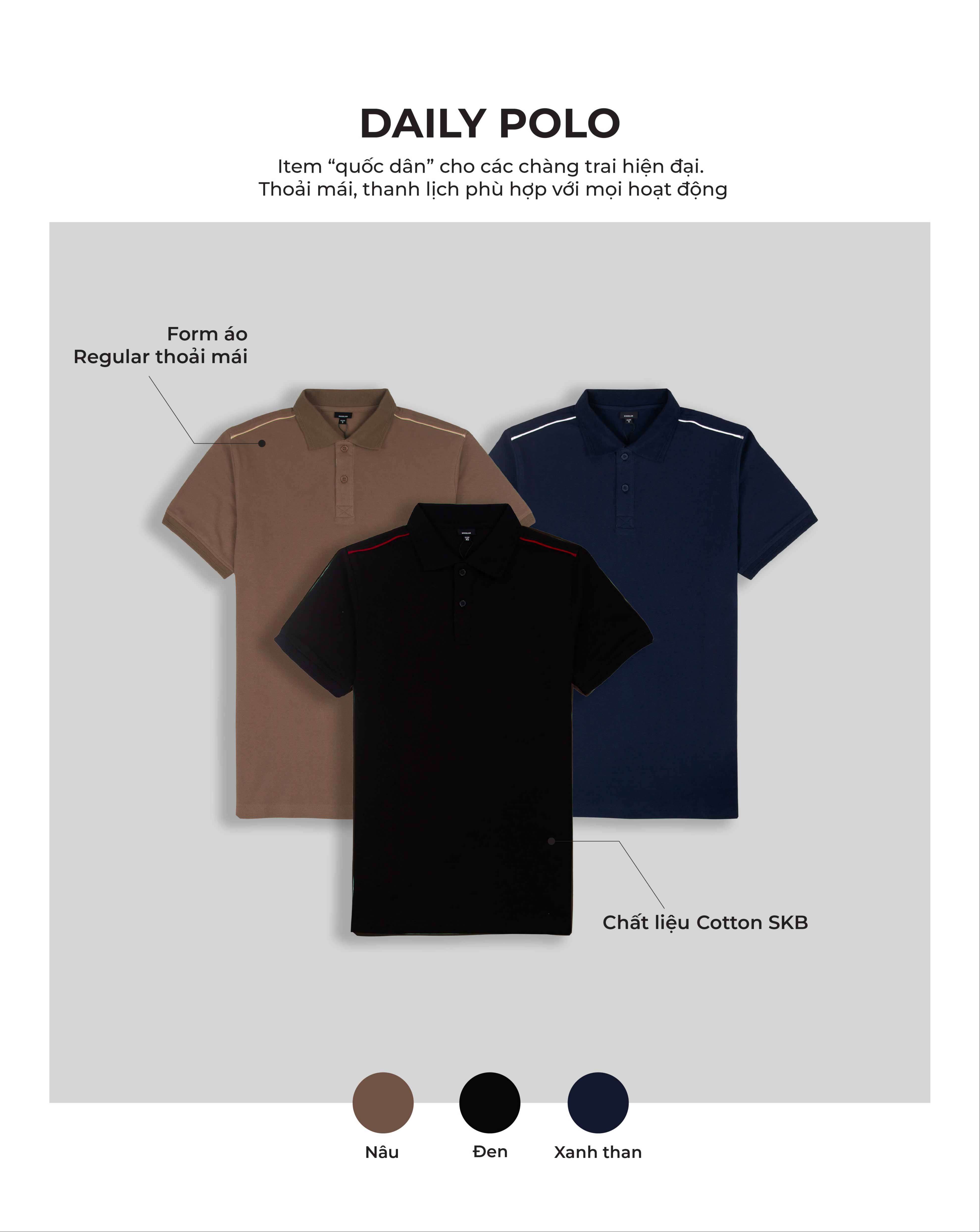 Áo thun polo nam Leman PL139 vải Cotton240gsm dày dặn thoáng khí thấm hút vượt trội có cổ ngắn tay