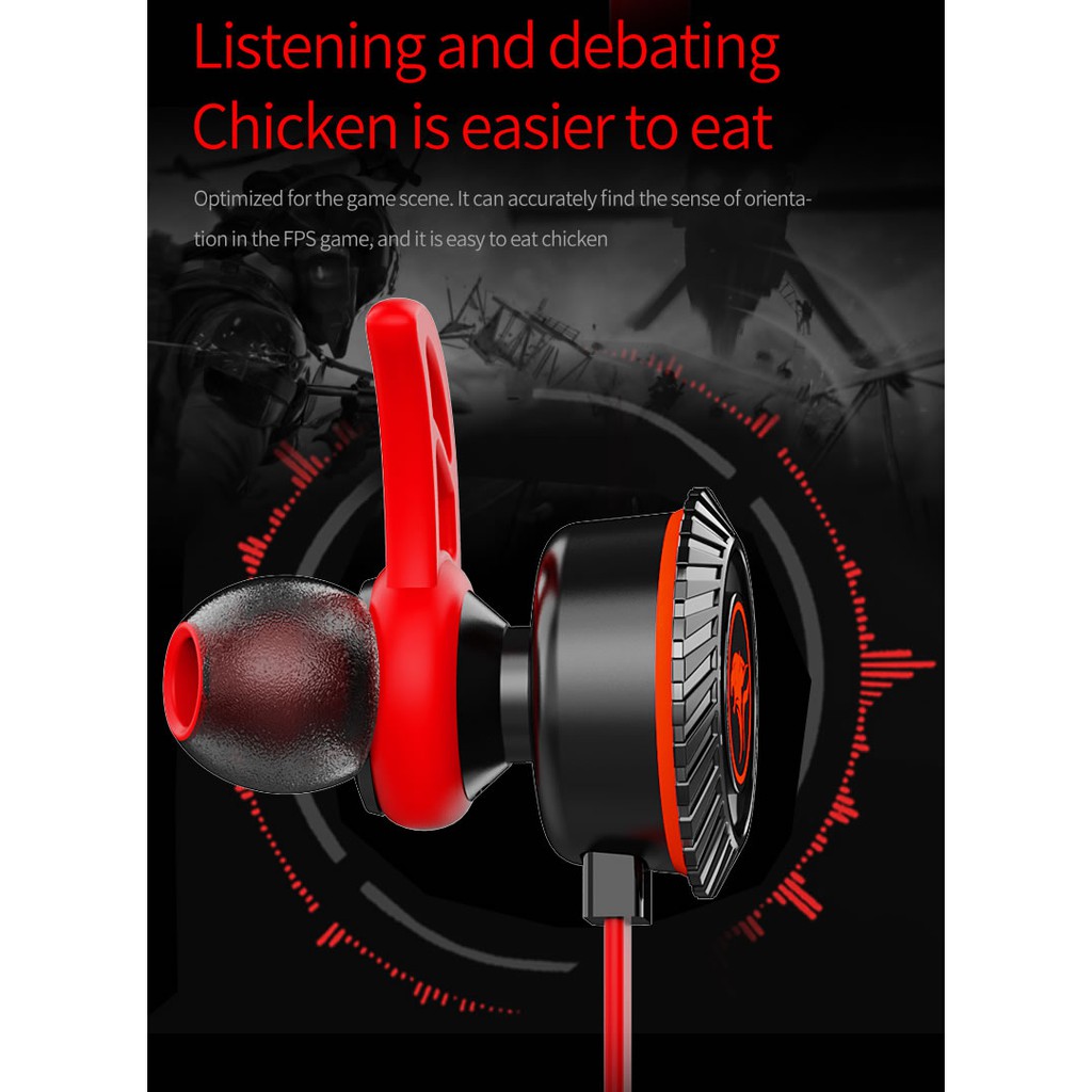 Nghe Nhét Tai RX1Chơi Game Độ Trung Thực Cao Có MIC Kép 3.5Mm Để Gọi Điện - Hàng Chính Hãng