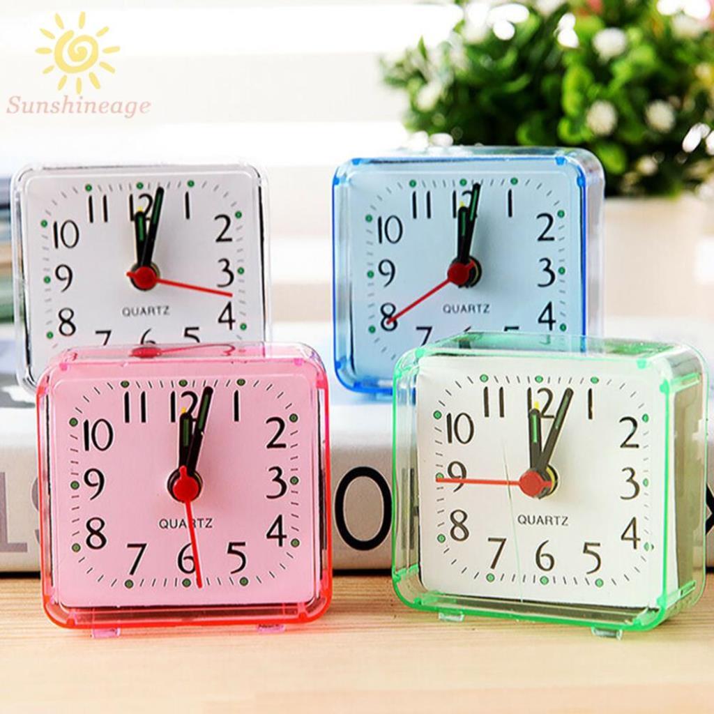 Đồng hồ báo thức mini, đồng hồ để bàn đẹp cute giá rẻ Kaka Decor - Tặng Pin