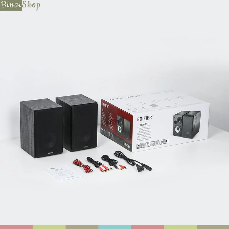 Edifier R990BT - Loa Bookshelf 2.0 Active, Bluetooth 5.4, Công Suất 24W, Đầu Vào RCA Kép Đa Dạng Với Điện Thoại, Máy Tính - Hàng Chính Hãng