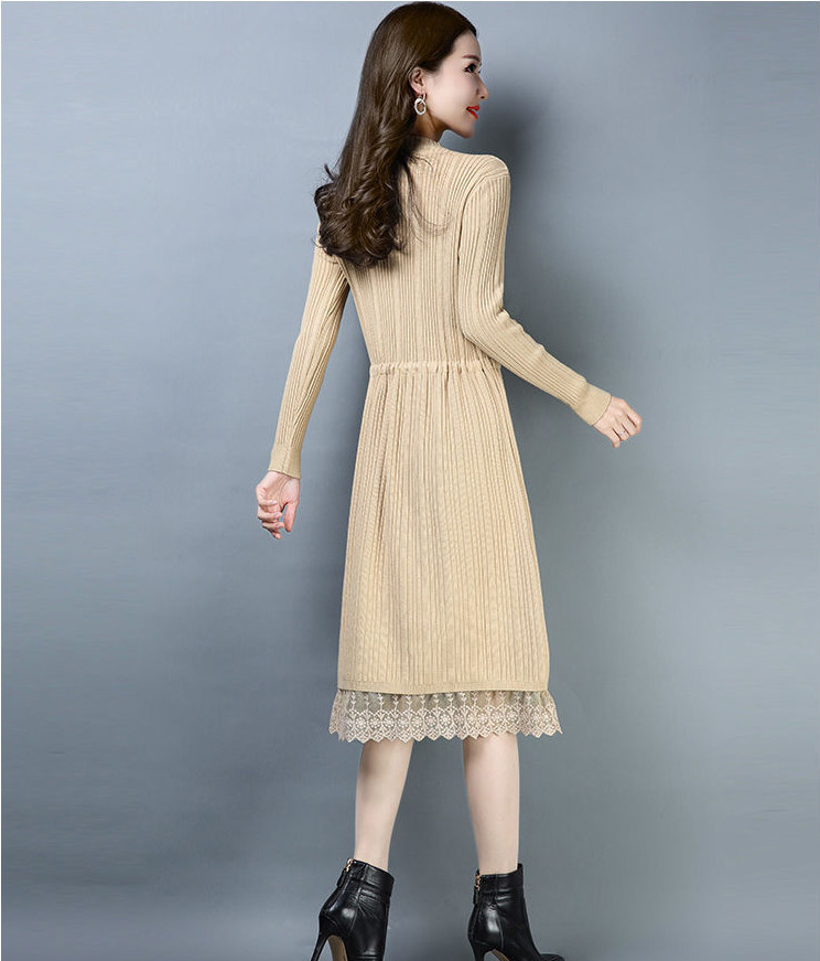 Đầm len nữ dáng xoè Haint Boutique mẫu mới thu đông al06