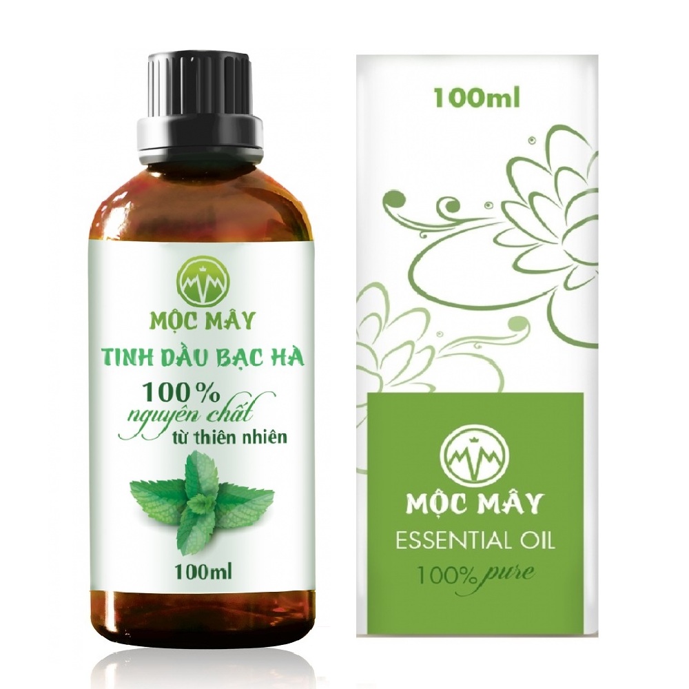 Hình ảnh Tinh dầu Bạc hà 100ml Mộc Mây - tinh dầu nguyên chất từ thiên nhiên - Chất lượng và mùi hương vượt trội