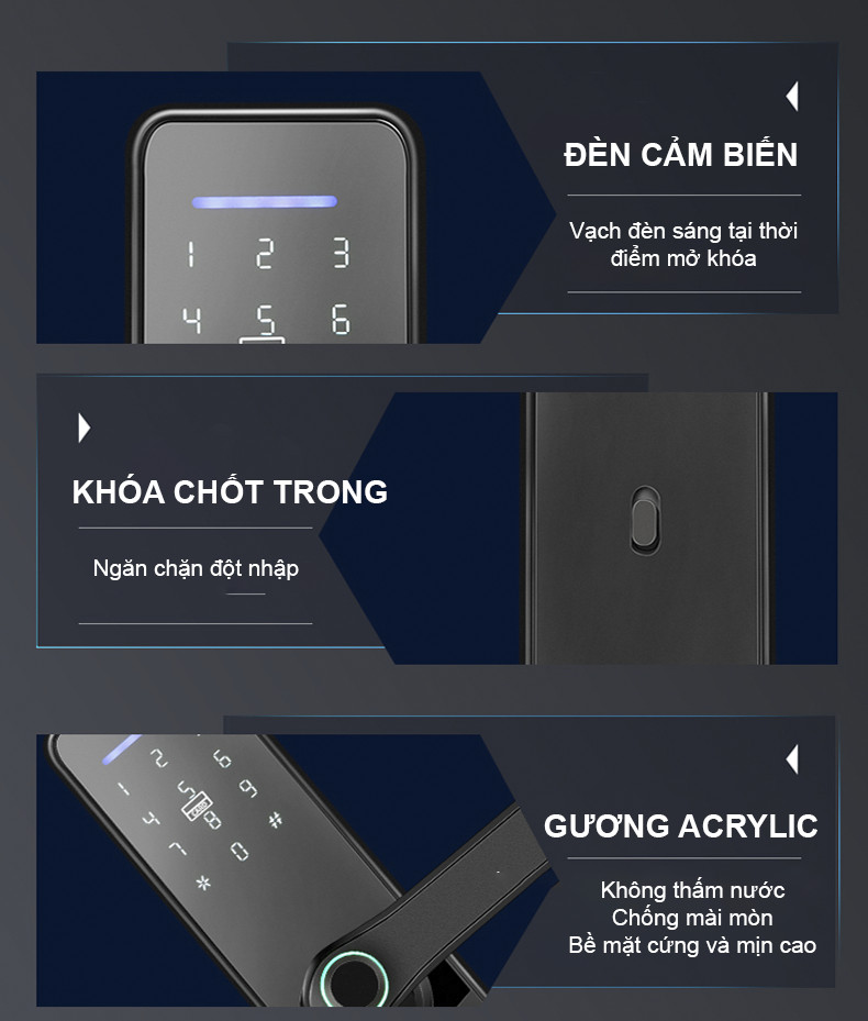 Khóa vân tay Smart Lockdoor Homesheel L2