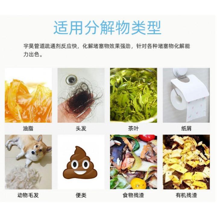 Bột Thông Cống, Đường Ống, Bồn Cầu, Bồn Rửa Mặt..Xử Lý Triệt Để Cặn Bã, Chất Thải Hữu Cơ