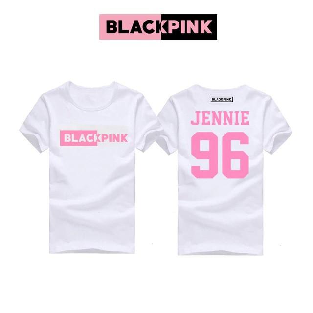 Áo phông BLACKPINK in tên và năm sinh các thành viên áo in 2 mặt