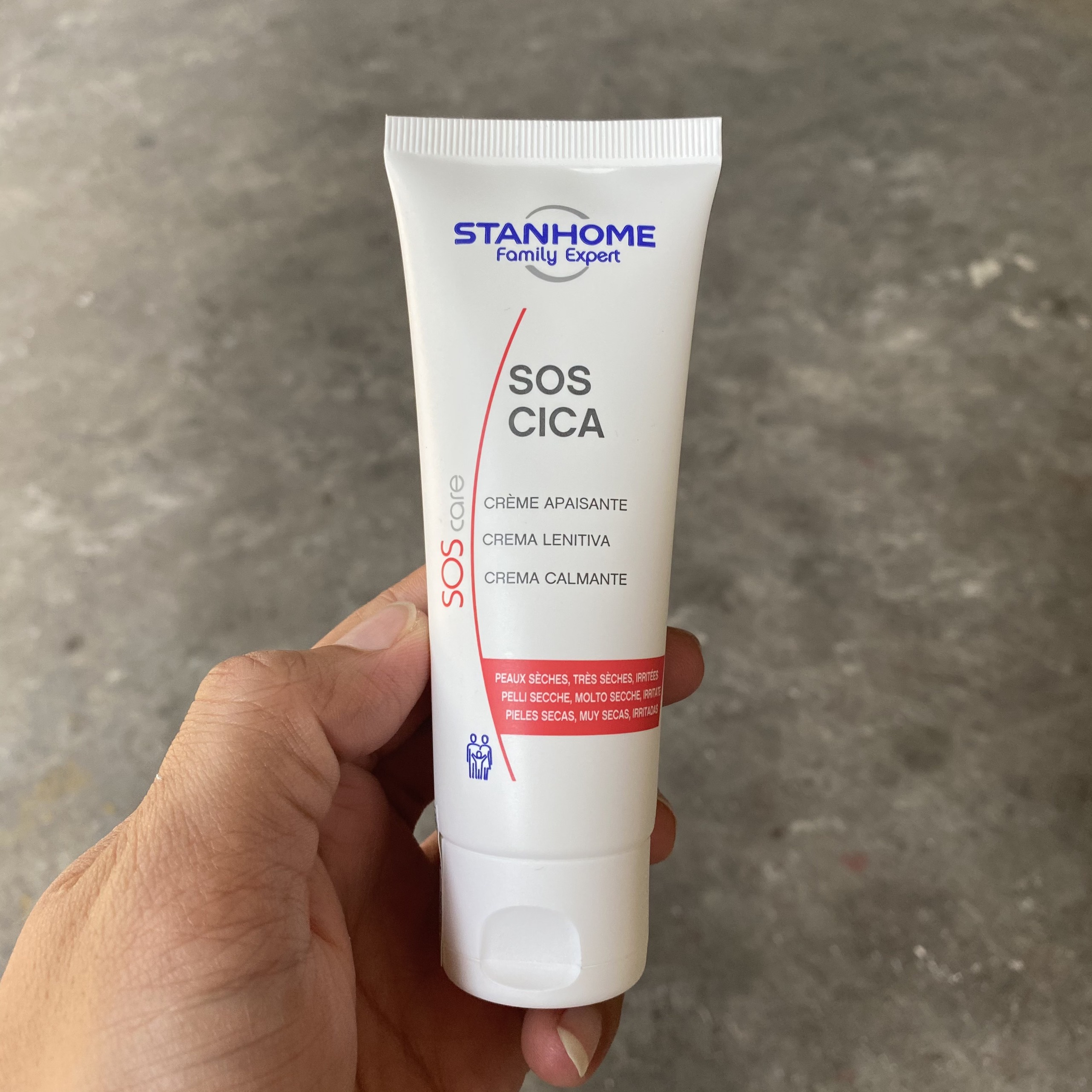 Kem dưỡng ẩm STANHOME FAMILY EXPERT Sos Cica 75ml - phục hồi da dành cho da khô, nhạy cảm