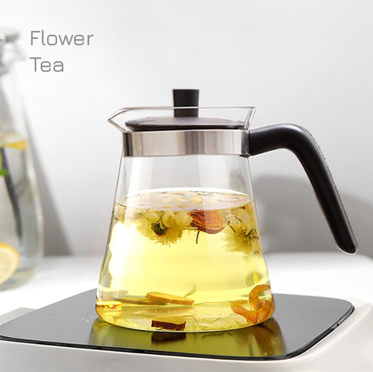 Bình thủy tinh pha trà cafe F005 800mL - Shop Samahome - Bình thủy tinh đựng cafe - Bình trà có lọc tại nắp