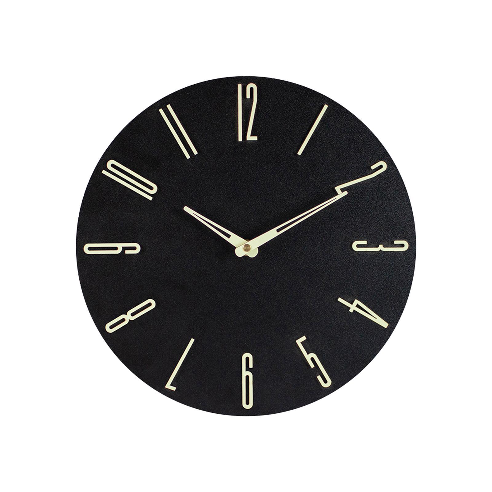 Wall Clock Non Ticking Round Wall Mounted Clocks for School Indoor Bedroom