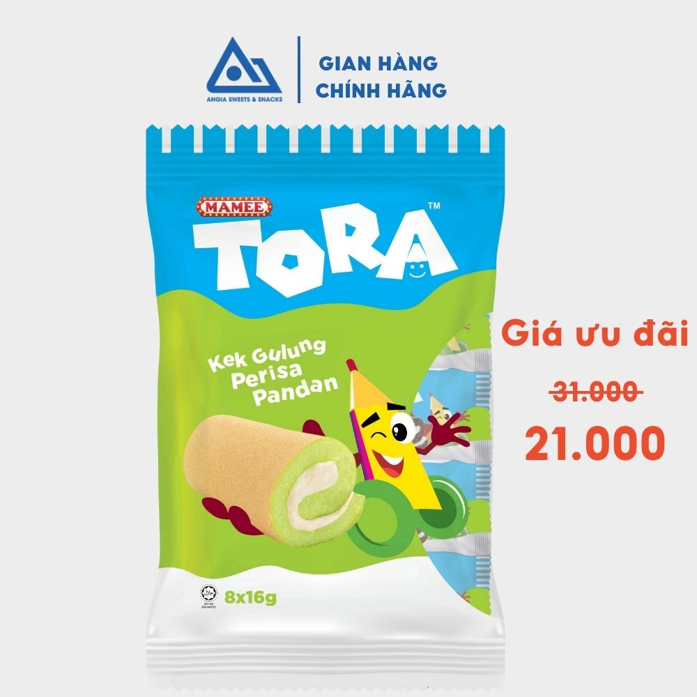 Bánh bông lan cuộn ăn vặt dâu, socola, lá dứa Tora 128 g An Gia Sweets &amp; Snacks