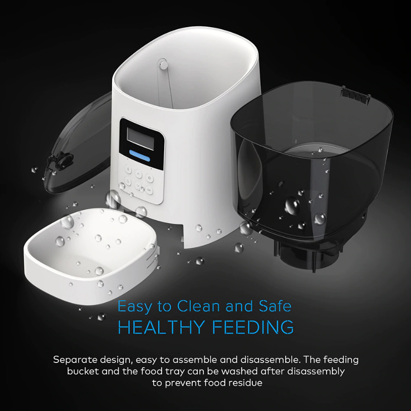 Máy cho thú cưng ăn Pet Feeder 6L LED UV&amp;Voice