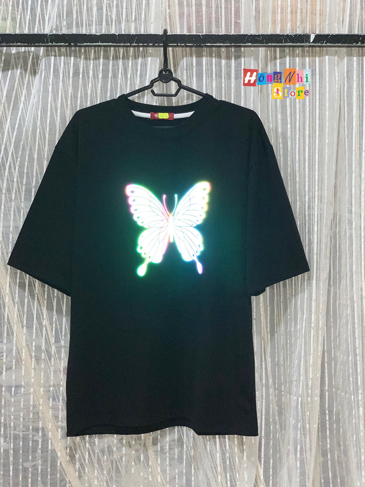 Áo Thun Tay Lửng Phản Quang Cao Cấp,Tay Lỡ Form Rộng Unisex Nam Nữ - MM