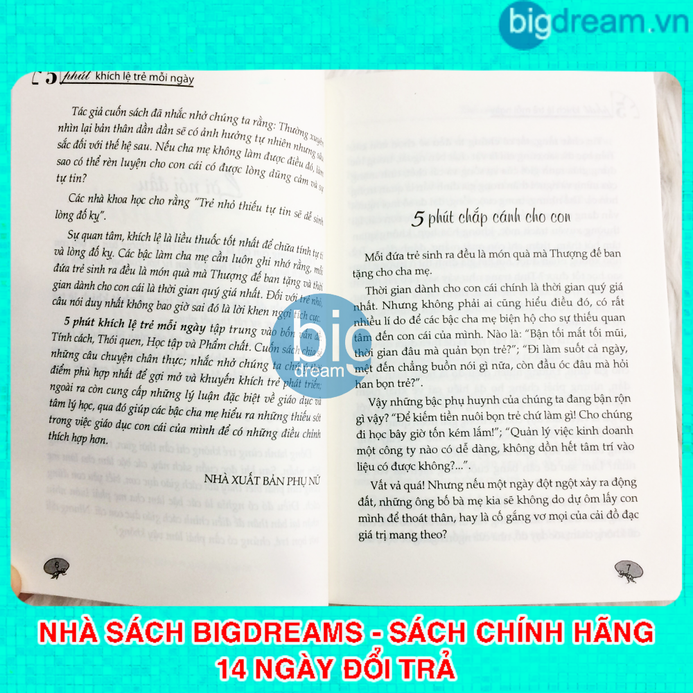 5 Phút Khích Lệ Trẻ Mỗi Ngày - Nuôi dạy con không đòn roi - Giáo dục sớm giúp trẻ tự tin tự lập