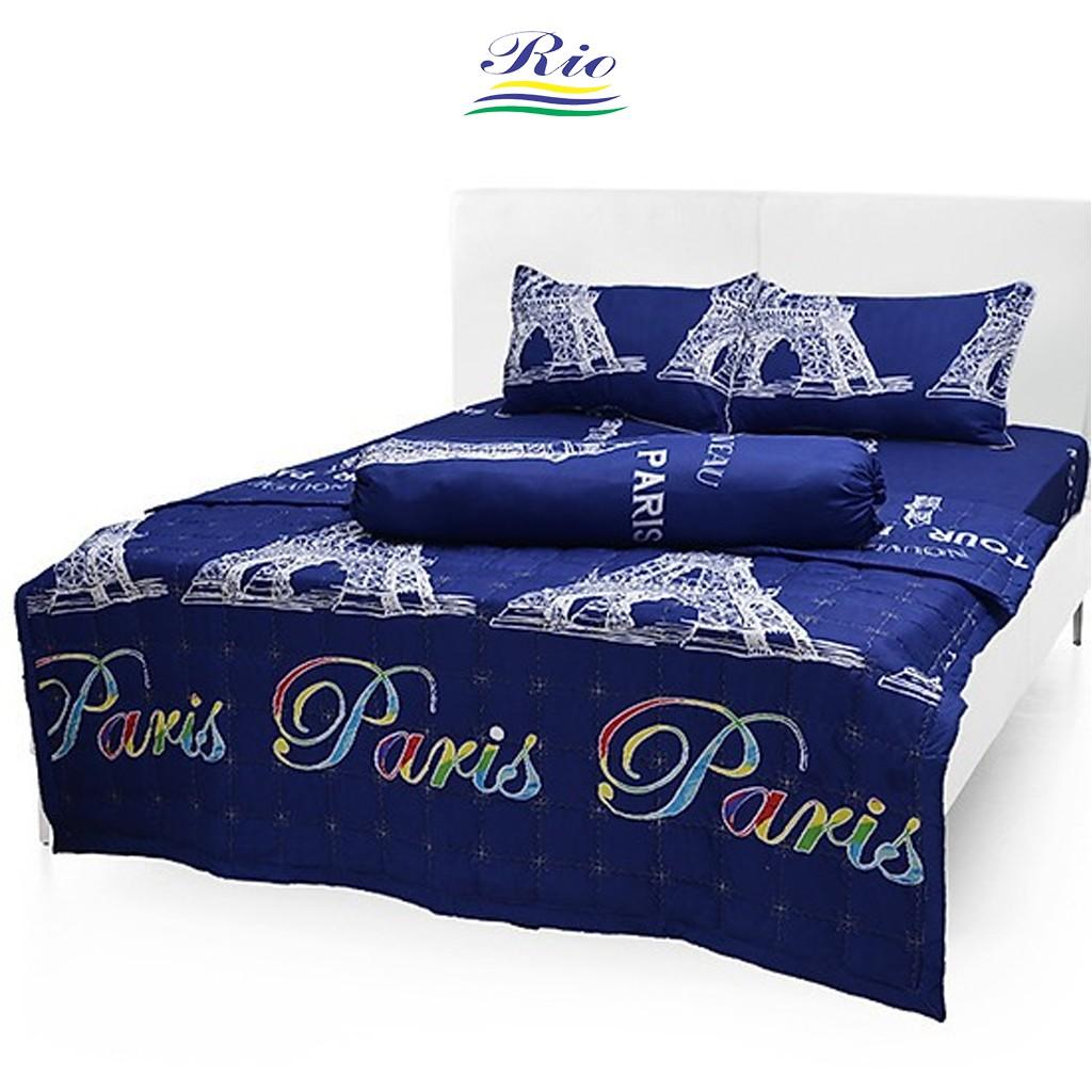 Bộ Ga Gối Cotton RIOTEX 4 Món Nhiều Mẫu Kích Thước 1m/1m21/m4/1m6/1m8 - Giao ngẫu nhiên