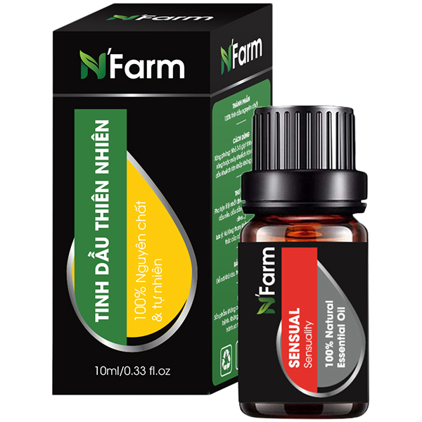 Combo Tinh Dầu Cam Hương, Hương Thảo, Tinh Dầu Quyến Rũ Sensual N'farm (10ml x3)