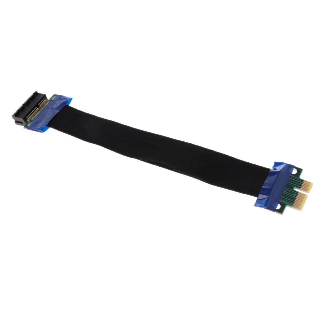 Adapter Cable PCI-E Express 4X & 1X Riser Card Flexible Cord Ribbon Cables