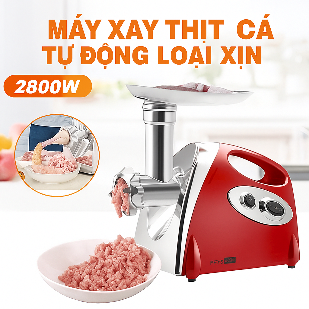 Máy Đùn Thịt, Cá Nhồi Dồi Xúc Xích Inox Cao Cấp Tự Động Siêu Khỏe– Đùn Mịn, Bền Bỉ, An Toàn Thực Phẩm, ĐÈN TRANG TRÍ , ĐỒNG HỒ TREO TƯỜNG