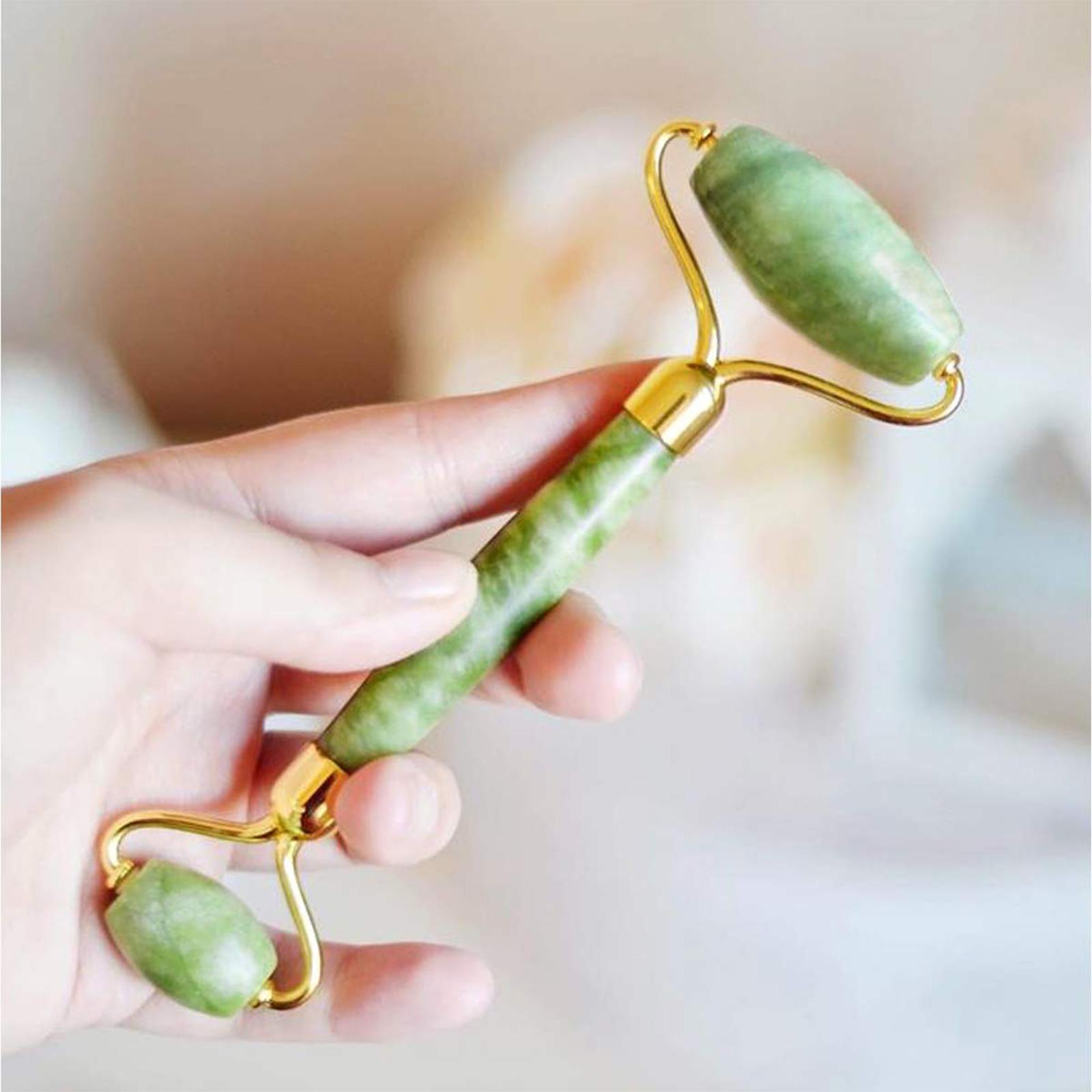 Ba máy mát xa mặt bằng đá ngọc bích,Giúp giảm kích ứng, mẩn đỏ, viêm nhiễm và đau đầu, cải thiện sức khỏe làn da