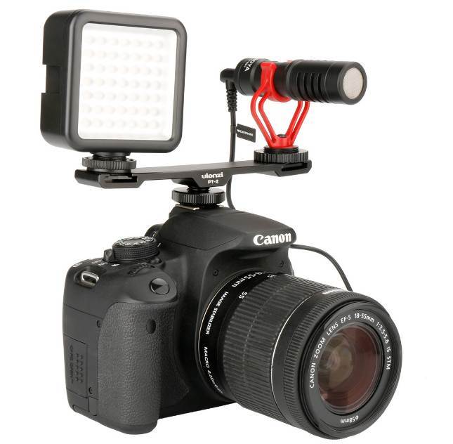 Đầu chuyển HotShoe Ulanzi PT-2 gắn flash, đèn led, micro hàng chính hãng