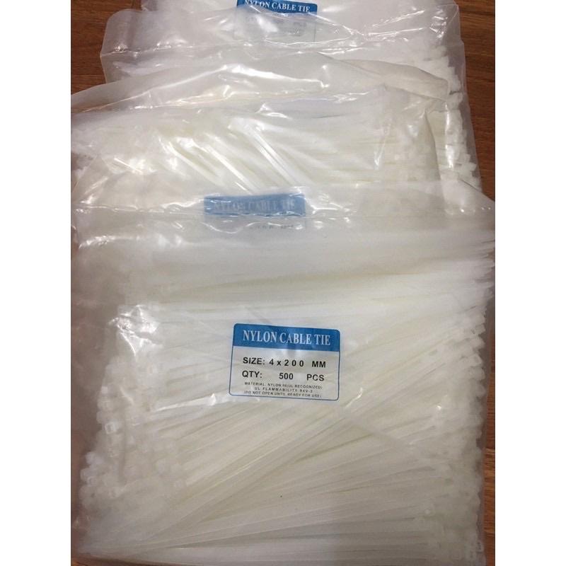 Dây thít nhựa, dây rút nhựa đầy đủ kích thước từ 100mm đến 500mm