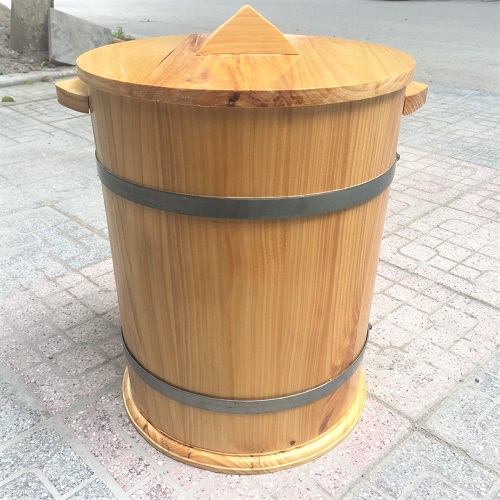 THÙNG ĐỰNG GẠO BẰNG GỖ 10KG